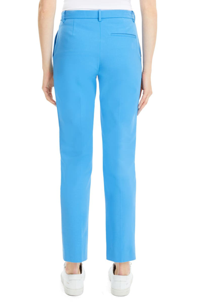 Shop Theory Tailored Straight Leg Trousers In Light Lapis