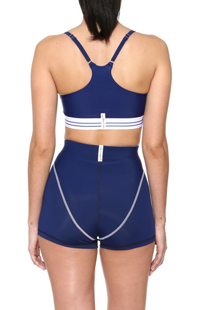 Shop Adam Selman Sport Booty French Cut Bike Shorts In Royal