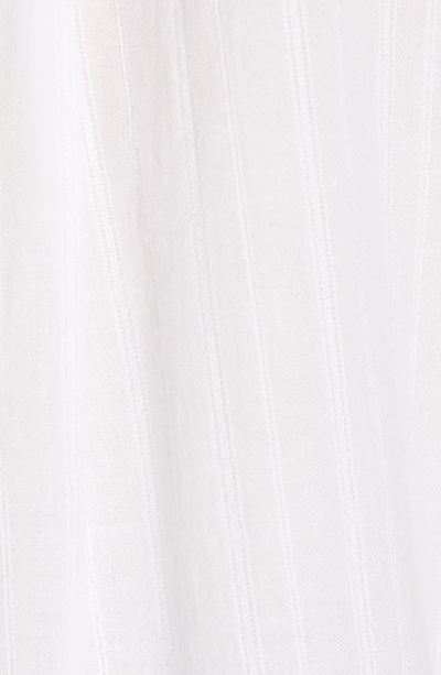 Shop Atm Anthony Thomas Melillo Dobby Stripe Gauze Blouse In White