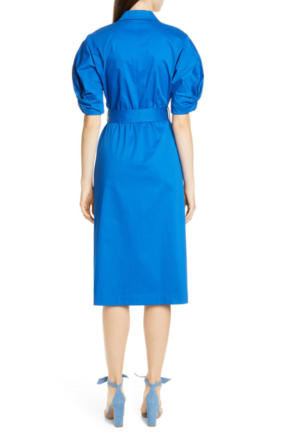 Shop Equipment Anitone Wrap Dress In Bleu Cotier