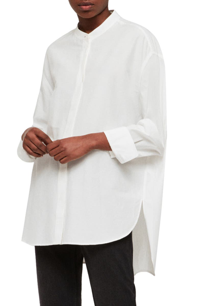 Shop Allsaints Emi Shirt In Chalk White