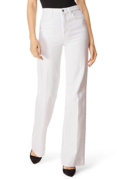 Shop J Brand Joan High Waist Wide Leg Jeans In White