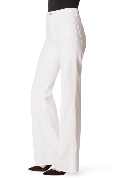 Shop J Brand Joan High Waist Wide Leg Jeans In White