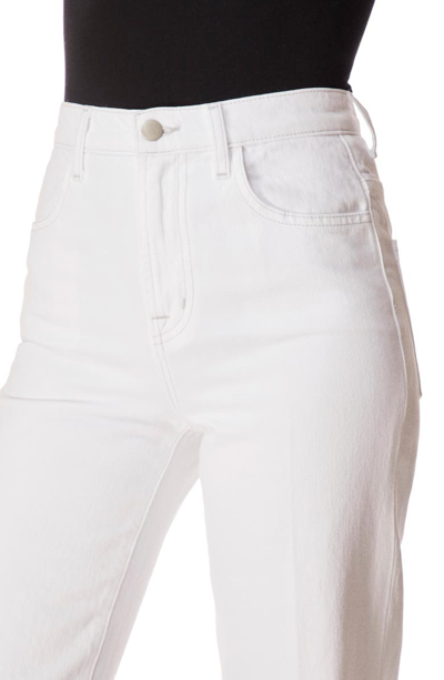 Shop J Brand Joan High Waist Wide Leg Jeans In White