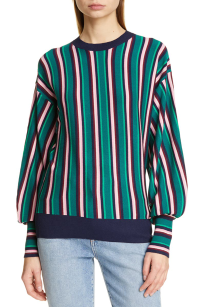 Shop Ted Baker Kionai Stripe Sweater In Navy