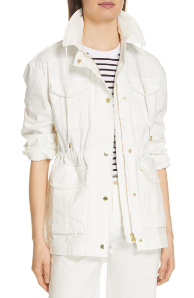 Shop Atm Anthony Thomas Melillo Field Jacket In White