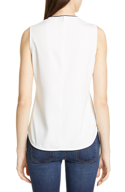 Shop Equipment Lyle Sleeveless Top In Nature White Eclipse