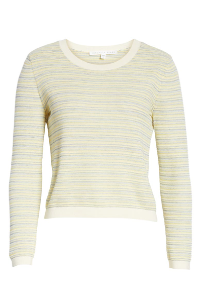 Shop Veronica Beard Boise Stripe Sweater In Yellow Multi