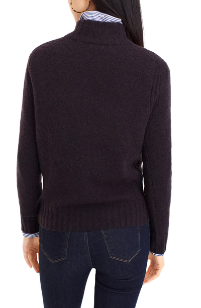 Shop Jcrew Mock Neck Sweater In Black
