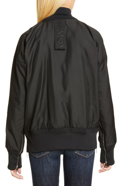 Shop Moncler 1952 Lacaire Gabardine Bomber Jacket In Black