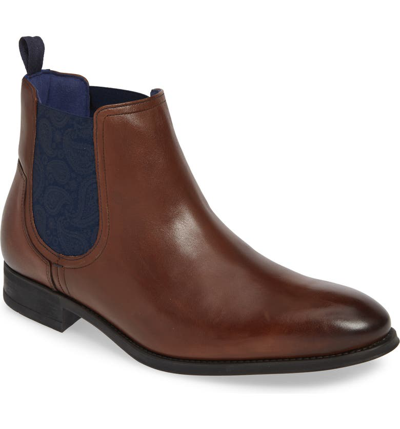 Shop Ted Baker Travic Mid Chelsea Boot In Brown Leather