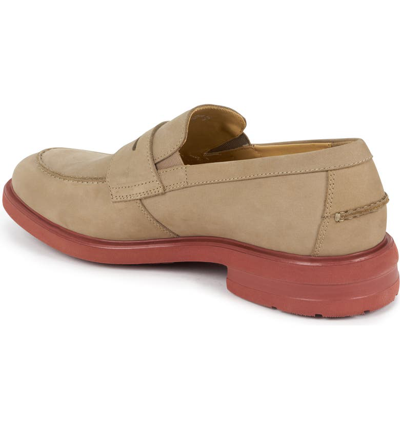 Shop Mephisto Orelien Penny Loafer In Sand Nubuck