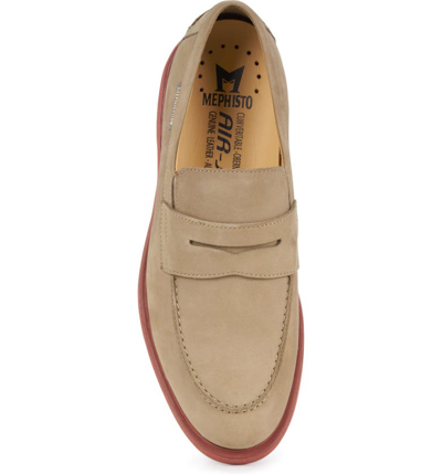 Shop Mephisto Orelien Penny Loafer In Sand Nubuck