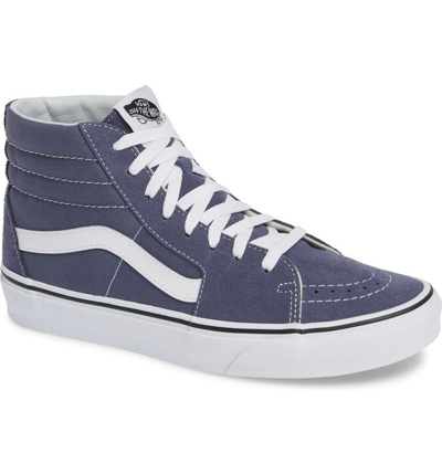 Shop Vans 'sk8-hi' Sneaker In Grey/ True White