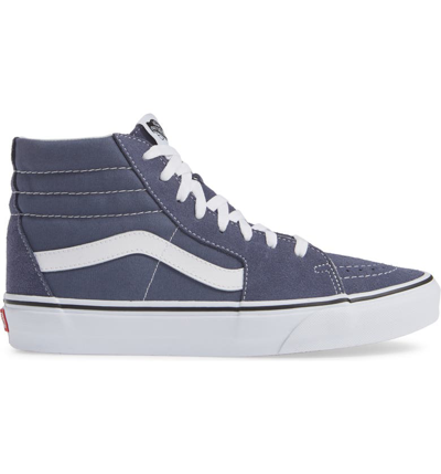 Shop Vans 'sk8-hi' Sneaker In Grey/ True White