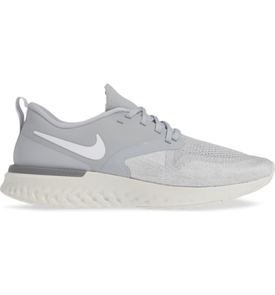 Nike Odyssey React 2 Flyknit Running Shoe In Wolf Grey/ White/ Platinum |  ModeSens