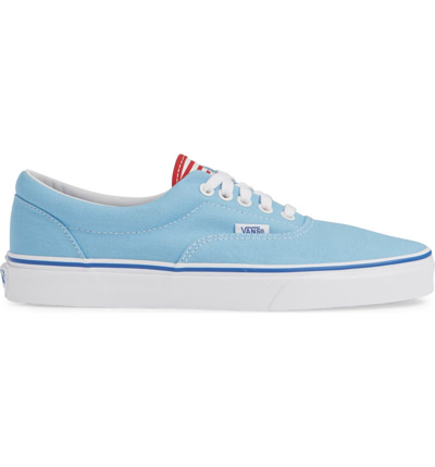 Shop Vans 'era' Sneaker In Alaskan Blue/ Racing Red