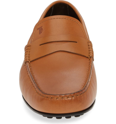 Shop Tod's 'city' Penny Driving Shoe In Brown/brown