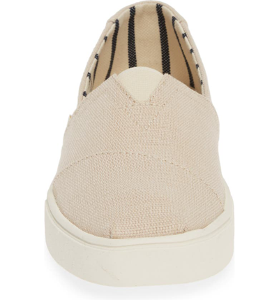 Shop Toms Alpargata Cupsole Slip-on In Natural Canvas