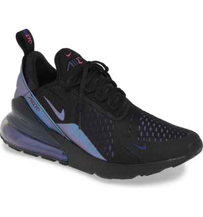 Shop Nike Air Max 270 Sneaker In Black/ Laser Fuchsia/ Purple