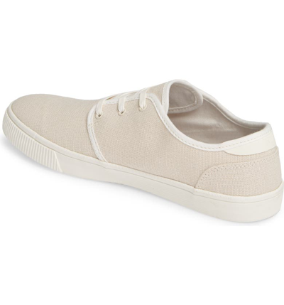 Shop Toms Carlo Low Top Sneaker In Birch Canvas