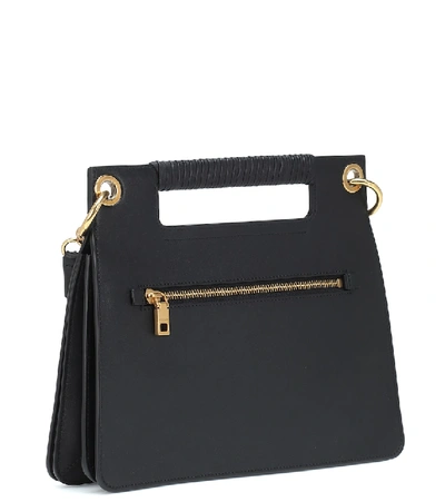Shop Givenchy Whip Medium Canvas Shoulder Bag In Black