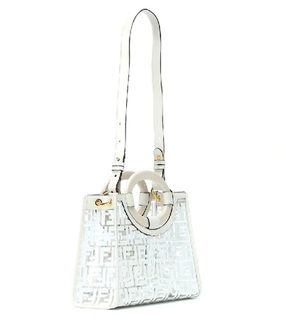 Shop Fendi Runaway Small Pvc Tote In White