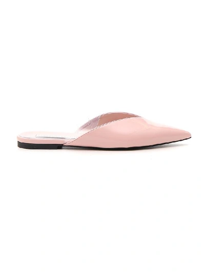 Shop Stella Mccartney Strapped Pointed Toe Mules In Pink