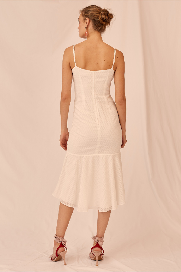 Keepsake Insight Midi Dress In Ivory ModeSens
