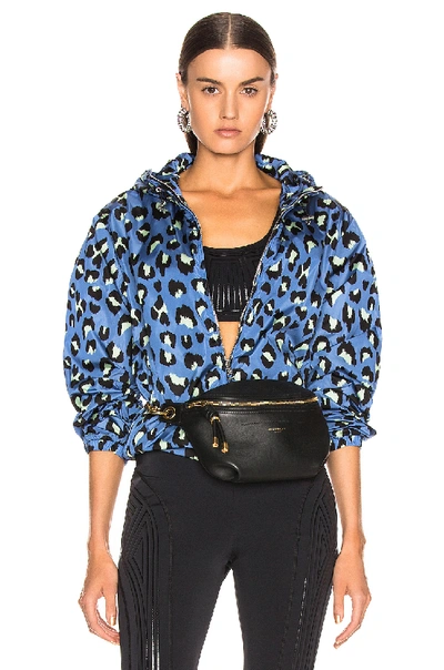 Shop Moncler Alexandrite Jacket In Blue Leopard