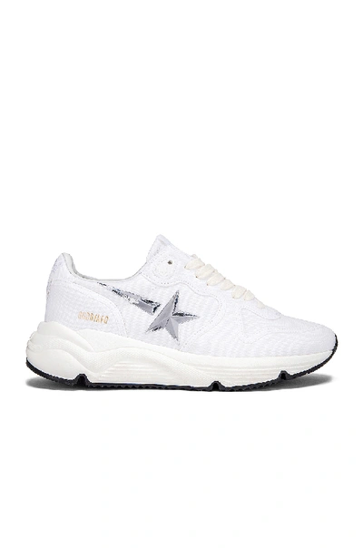 Shop Golden Goose Running Sole Sneaker In White. In Natural