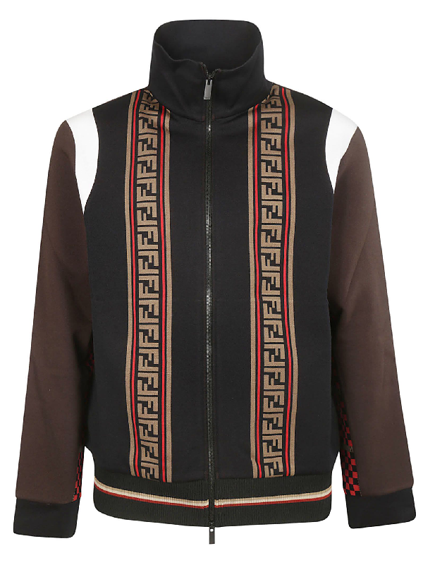 Fendi Paneled Jacket In Multicolor | ModeSens