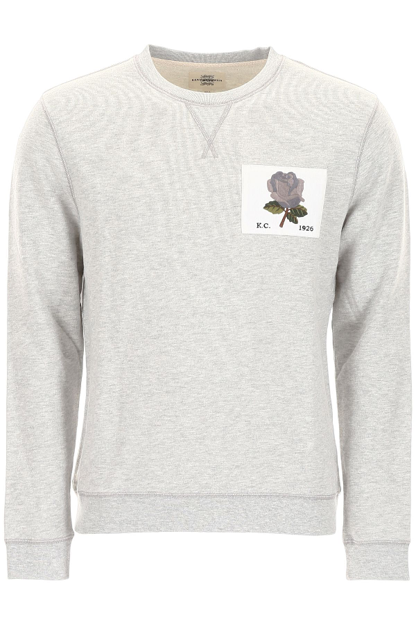 kent and curwen patch sweatshirt