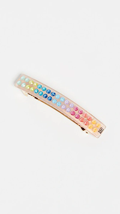 Shop Alexandre De Paris Candy Color Barrette In Saumon