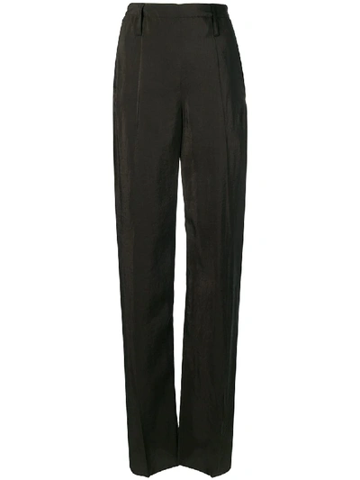 LEMAIRE LONG STRAIGHT-LEG TROUSERS - 黑色