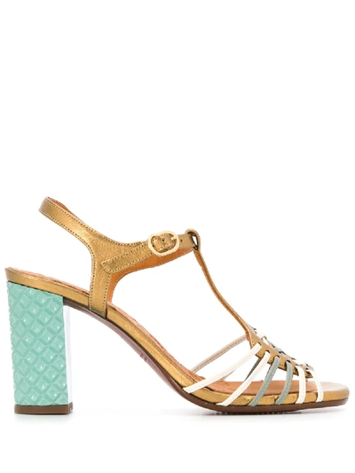 Shop Chie Mihara Bandida Sandals - Gold
