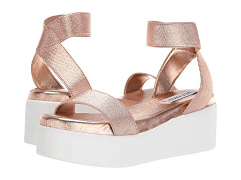 rose gold platform sandals steve madden