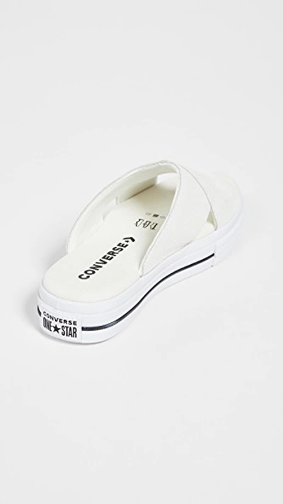 Shop Converse One Star Sandals In Egret