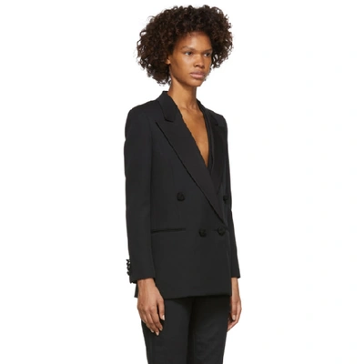 Shop Saint Laurent Black Tuxedo Blazer