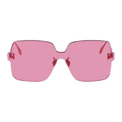Shop Dior Pink Colorquake1 Sunglasses