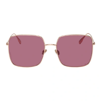 Shop Dior Rose Gold & Purple Stellaire1 Sunglasses