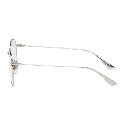 Shop Dior Silver Stellaire08 Optical Glasses In 0010 Pallad