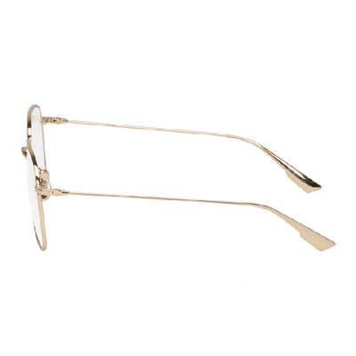 Shop Dior Gold Stellaire08 Optical Glasses In 0j5g Gold