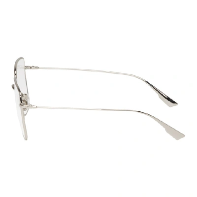 Shop Dior Silver Stellaire01 Glasses