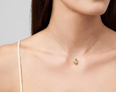 Shop Aurate Diamond Infinity Pendant In Gold
