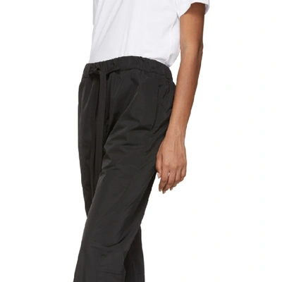 Shop Fear Of God Black Nylon Baggy Lounge Pants In 001 Black