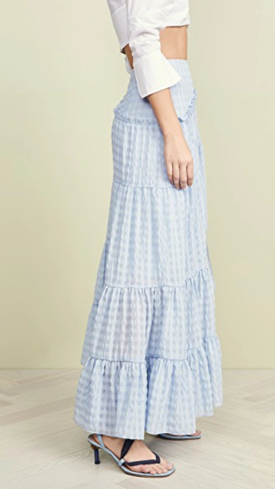 Shop 3.1 Phillip Lim / フィリップ リム Full Tiered Skirt In Oxford Blue