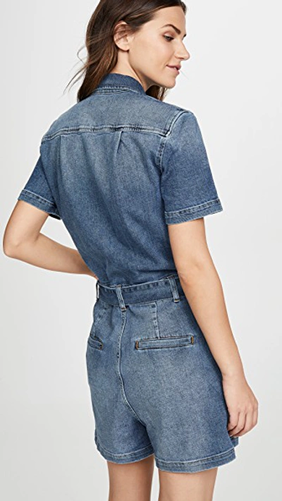 Shop Frame Pleated Coverall Shorts In Maxson