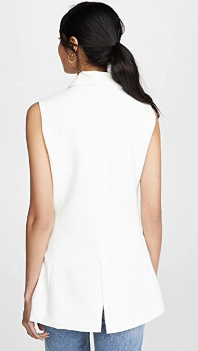 Shop Amanda Uprichard Dixon Blazer Vest In Ivory