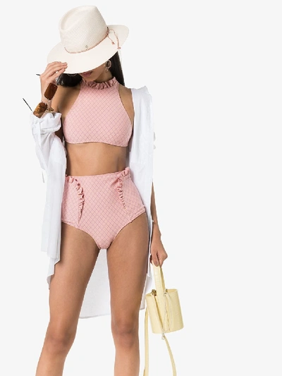 Shop Made By Dawn Elizabeth Bikini Set In Pink